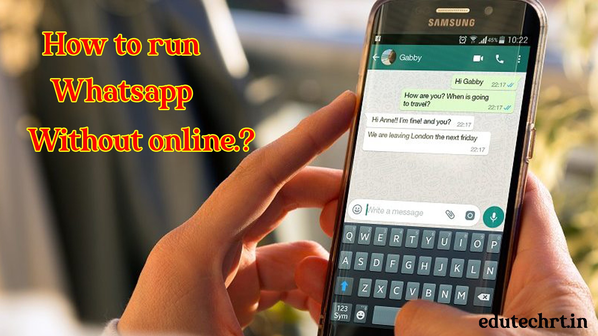 How to Whatsapp Withuout Online